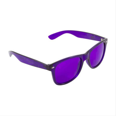 すみれ色の染められたガラス紫外線UVBレンズの薄い色療法のサングラス
