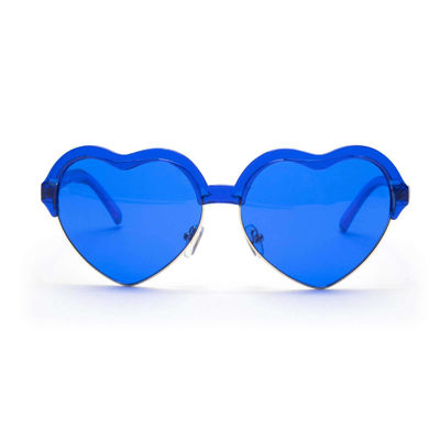 中心フレーム青く軽い療法ガラスは色合いが付いているフレームの接眼レンズに金属をかぶせる