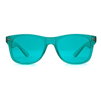 10の着色されたサングラスのプラスチック様式色療法ガラス セット