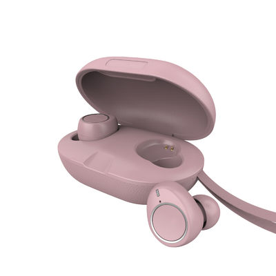 活動的な騒音の取り消しの小型ピンクのブルートゥース TWSのイヤホーン43mAh